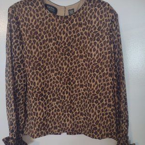 Leopard print blouse